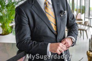 homens ricos e solteiros Sugar Daddy de terno e gravata