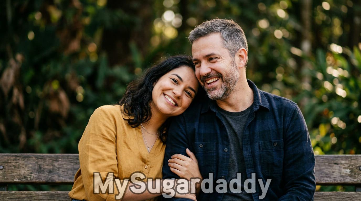 O que um homem rico procura em uma mulher: casal com diferença de idade em momento de cumplicidade