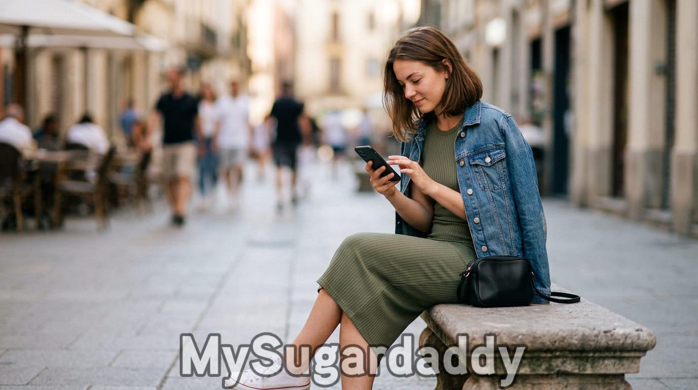 Sugar baby mantendo contato com sugar daddy à distância